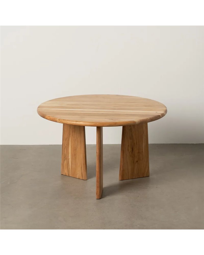 MESA CENTRO NATURAL MADERA DE MANGO 75 X 75 X 45 CM MESA CENTRO NATURAL MADERA DE MANGO 75 X 75 X 45 CM