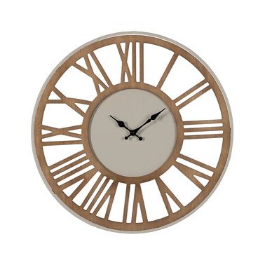 RELOJ PARED NATURAL DM-METAL 57,50 X 4 X 57,50 CM