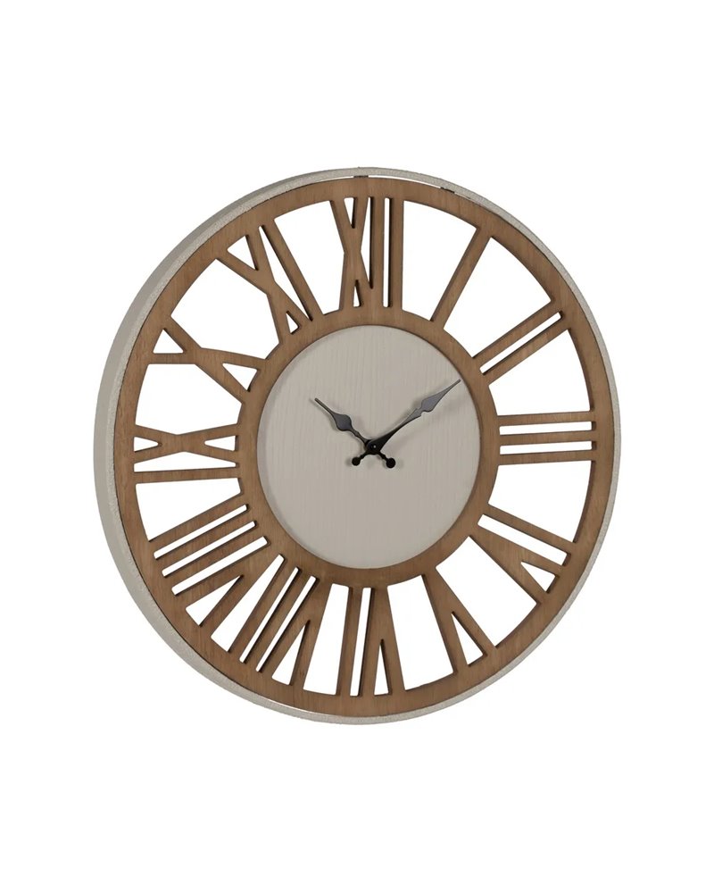 RELOJ PARED NATURAL DM-METAL 57,50 X 4 X 57,50 CM