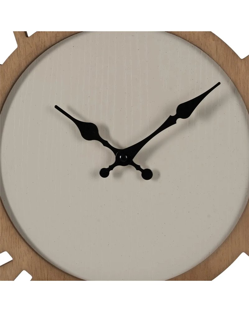RELOJ PARED NATURAL DM-METAL 57,50 X 4 X 57,50 CM