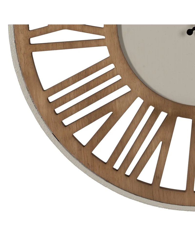 RELOJ PARED NATURAL DM-METAL 57,50 X 4 X 57,50 CM