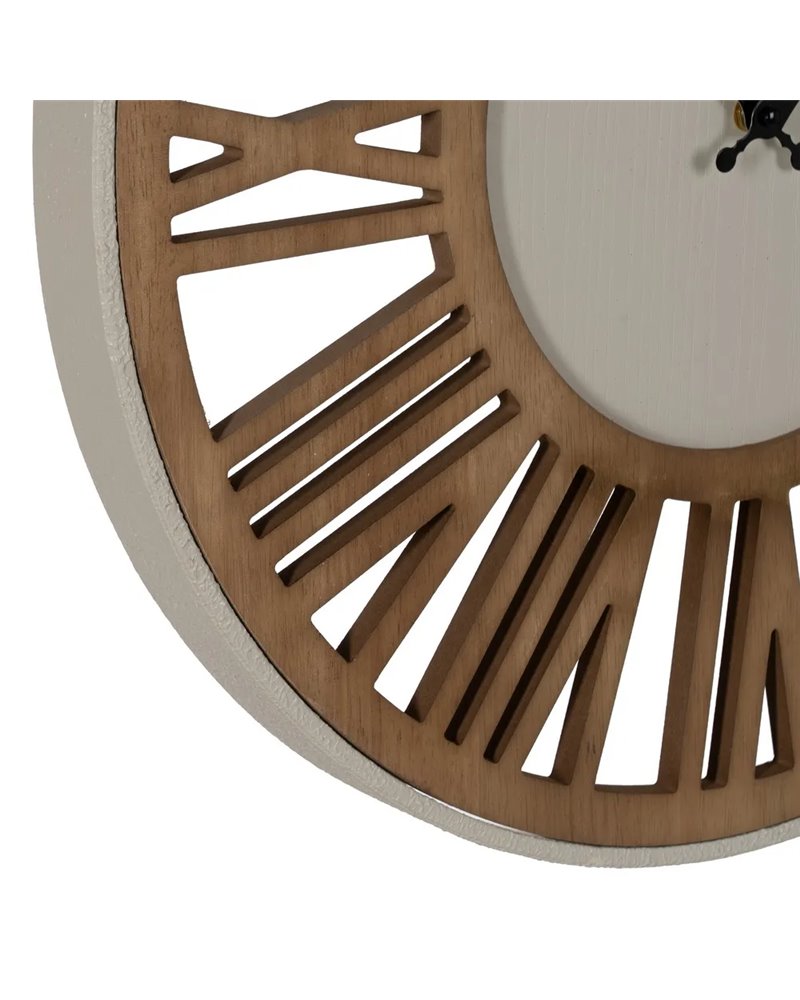 RELOJ PARED NATURAL DM-METAL 57,50 X 4 X 57,50 CM