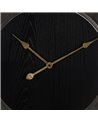 RELOJ PARED NEGRO DM-METAL 61 X 2,50 X 61 CM