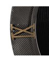 RELOJ PARED NEGRO DM-METAL 61 X 2,50 X 61 CM
