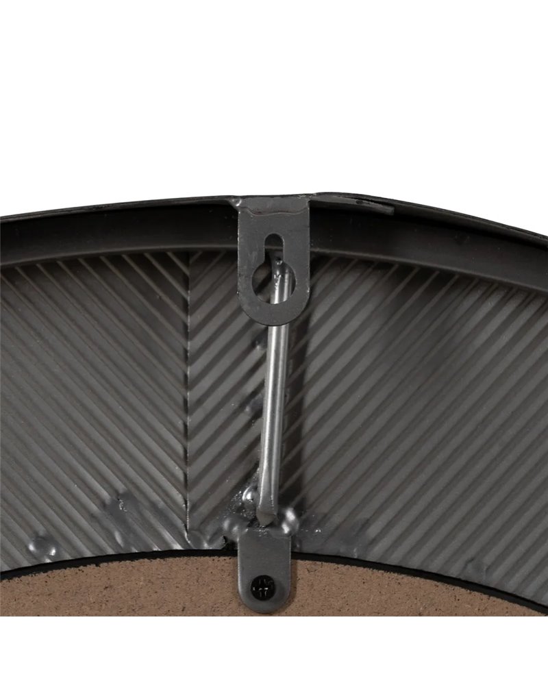 RELOJ PARED NEGRO DM-METAL 61 X 2,50 X 61 CM