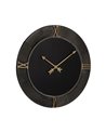 RELOJ PARED NEGRO DM-METAL 80 X 2,50 X 80 CM