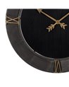 RELOJ PARED NEGRO DM-METAL 80 X 2,50 X 80 CM