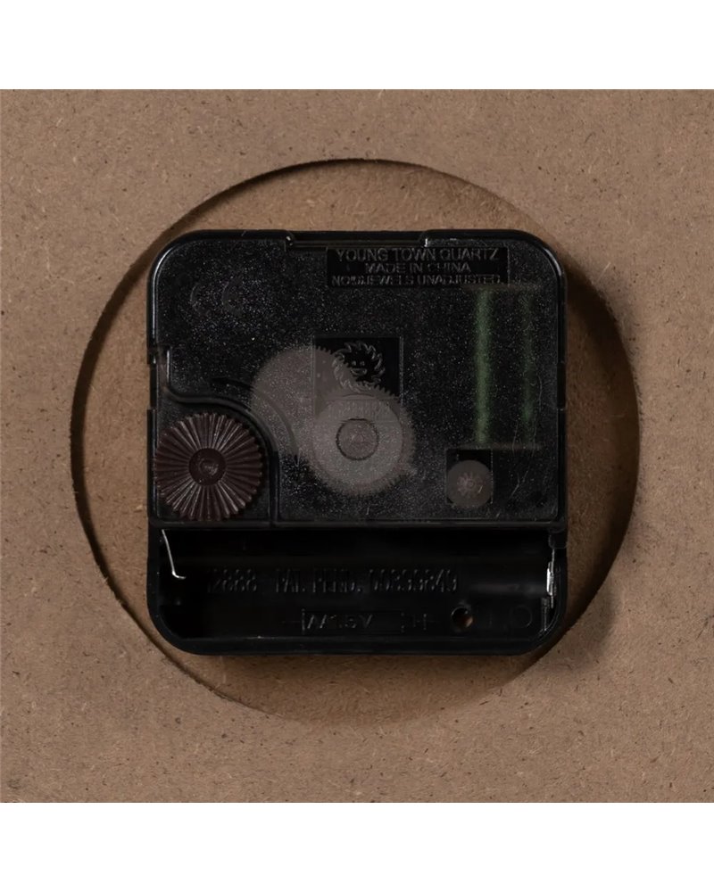 RELOJ PARED NEGRO DM-METAL 80 X 2,50 X 80 CM