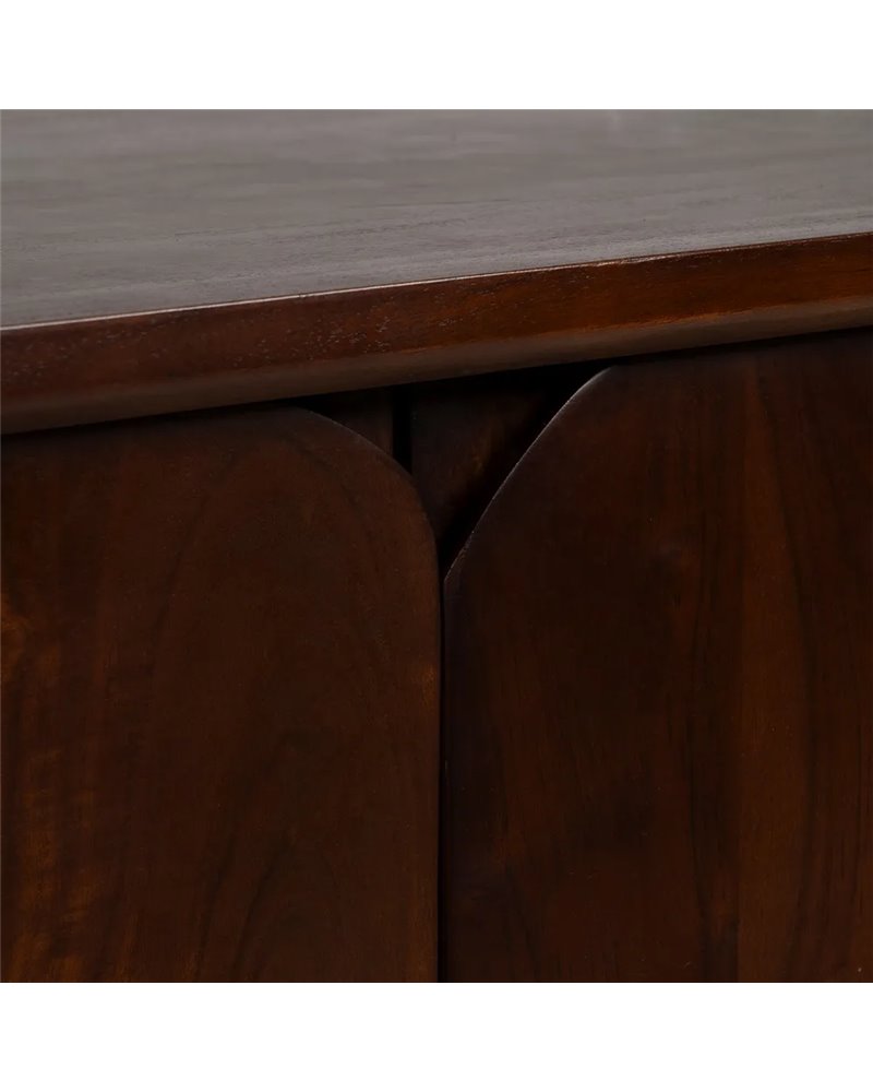 MUEBLE AUXILIAR MARRÓN MADERA DE ACACIA 90 X 40 X 80 CM