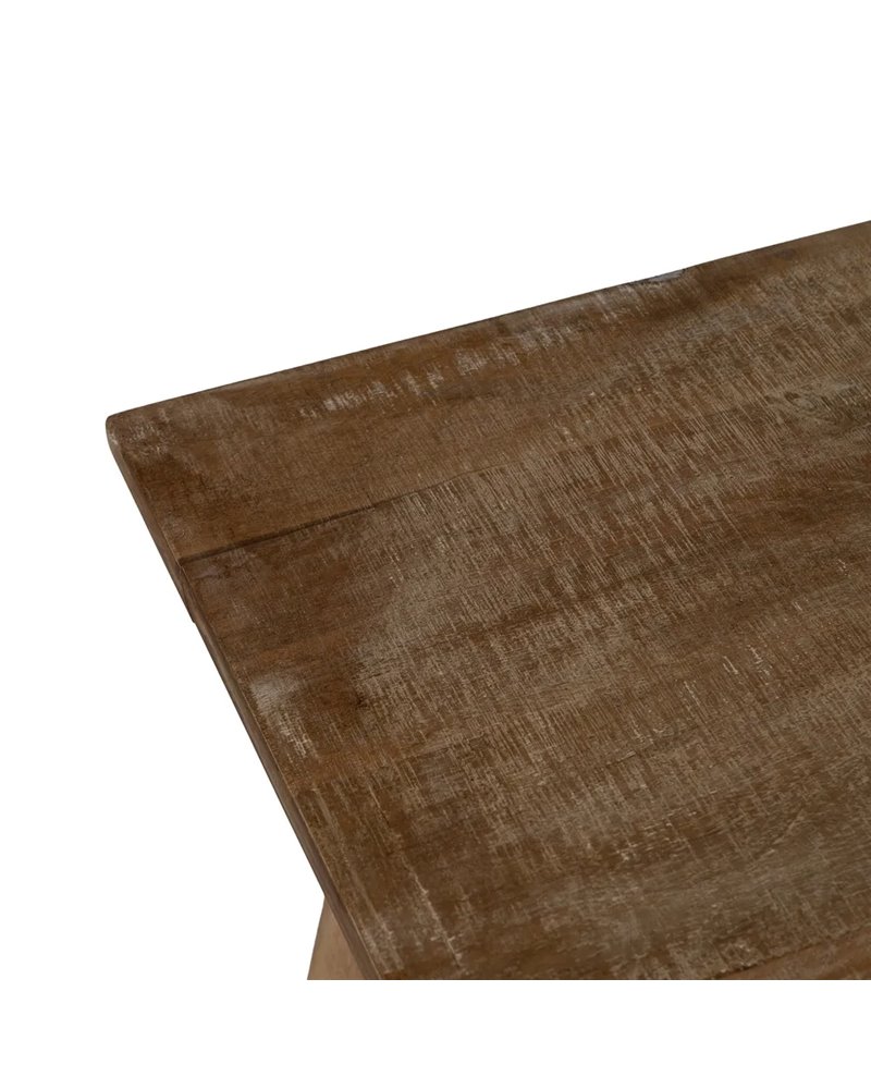 MESA ALTA NATURAL MADERA DE MANGO SALÓN 110 X 60 X 110 CM