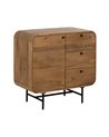 MUEBLE AUXILIAR NATURAL MADERA DE MANGO 80 X 40 X 80 CM