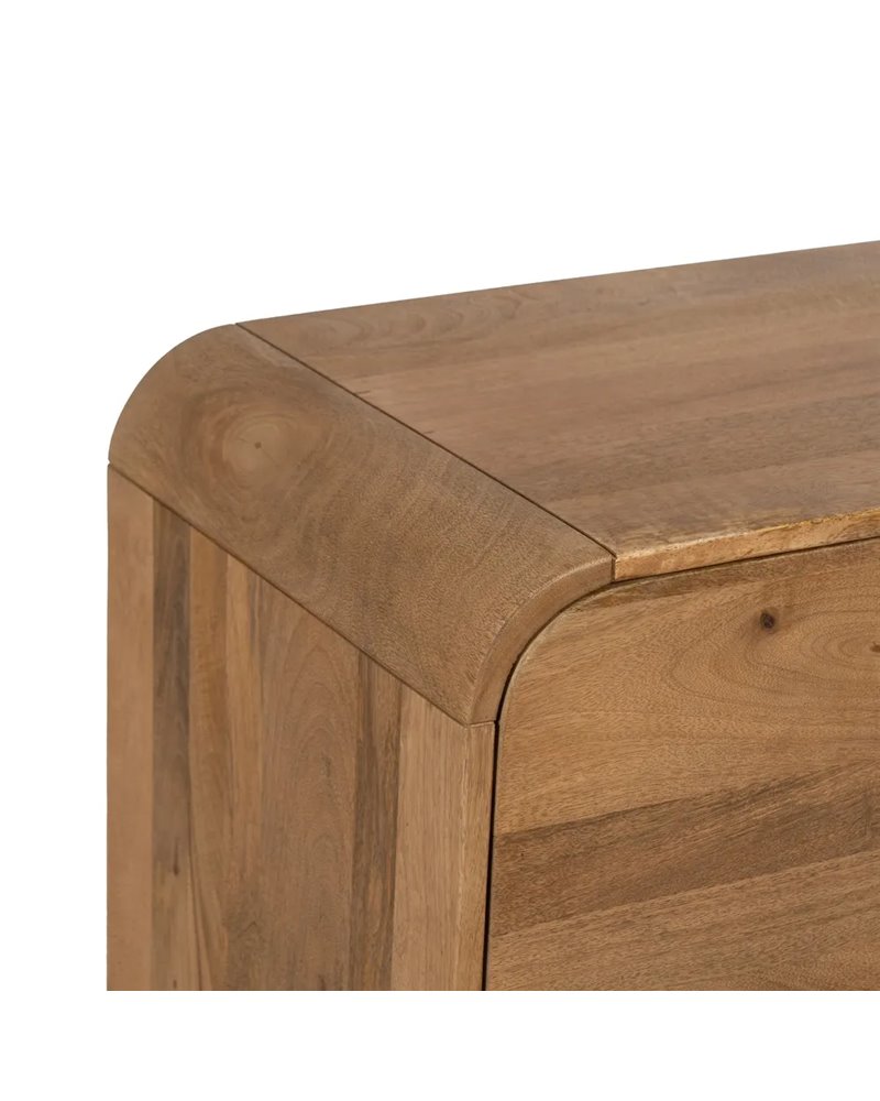 MUEBLE AUXILIAR NATURAL MADERA DE MANGO 80 X 40 X 80 CM