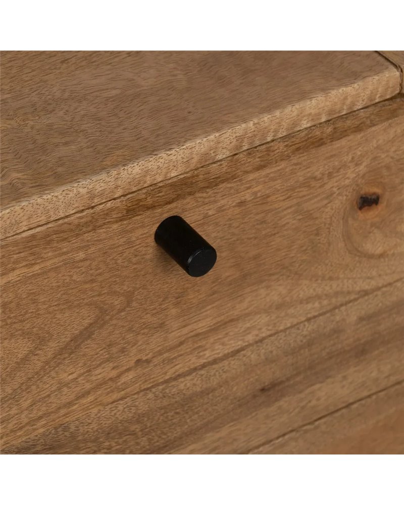 MUEBLE AUXILIAR NATURAL MADERA DE MANGO 80 X 40 X 80 CM