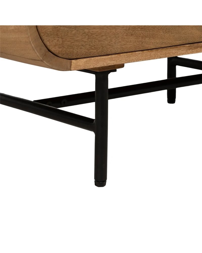 MUEBLE AUXILIAR NATURAL MADERA DE MANGO 80 X 40 X 80 CM