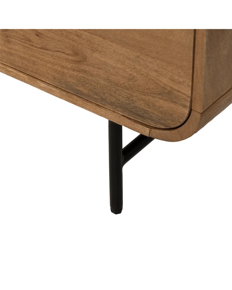 MUEBLE AUXILIAR NATURAL MADERA DE MANGO 80 X 40 X 80 CM