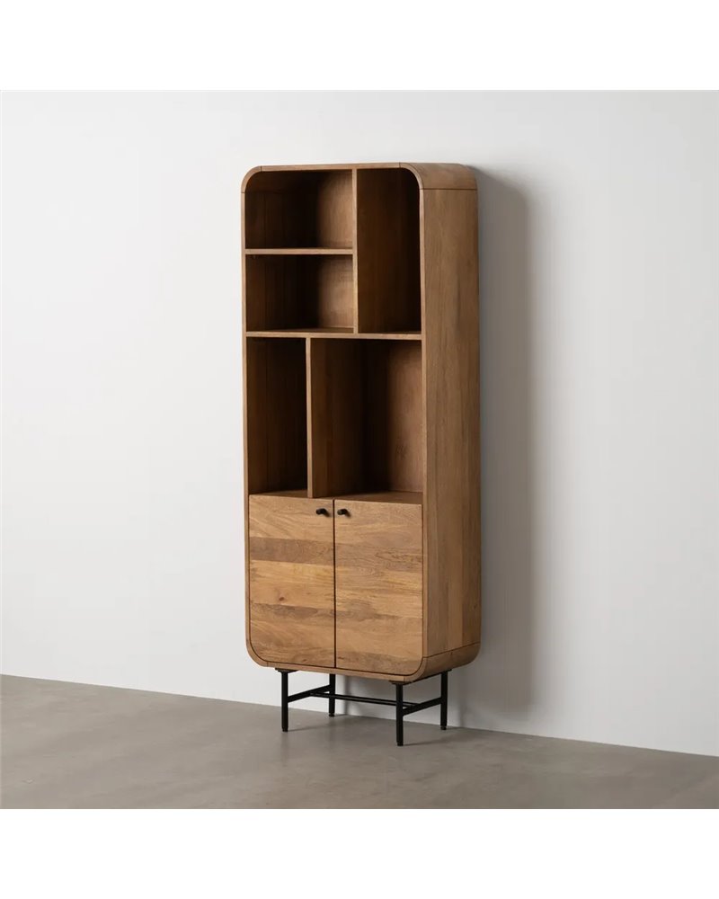 MUEBLE AUXILIAR NATURAL MADERA DE MANGO 60 X 30 X 160 CM