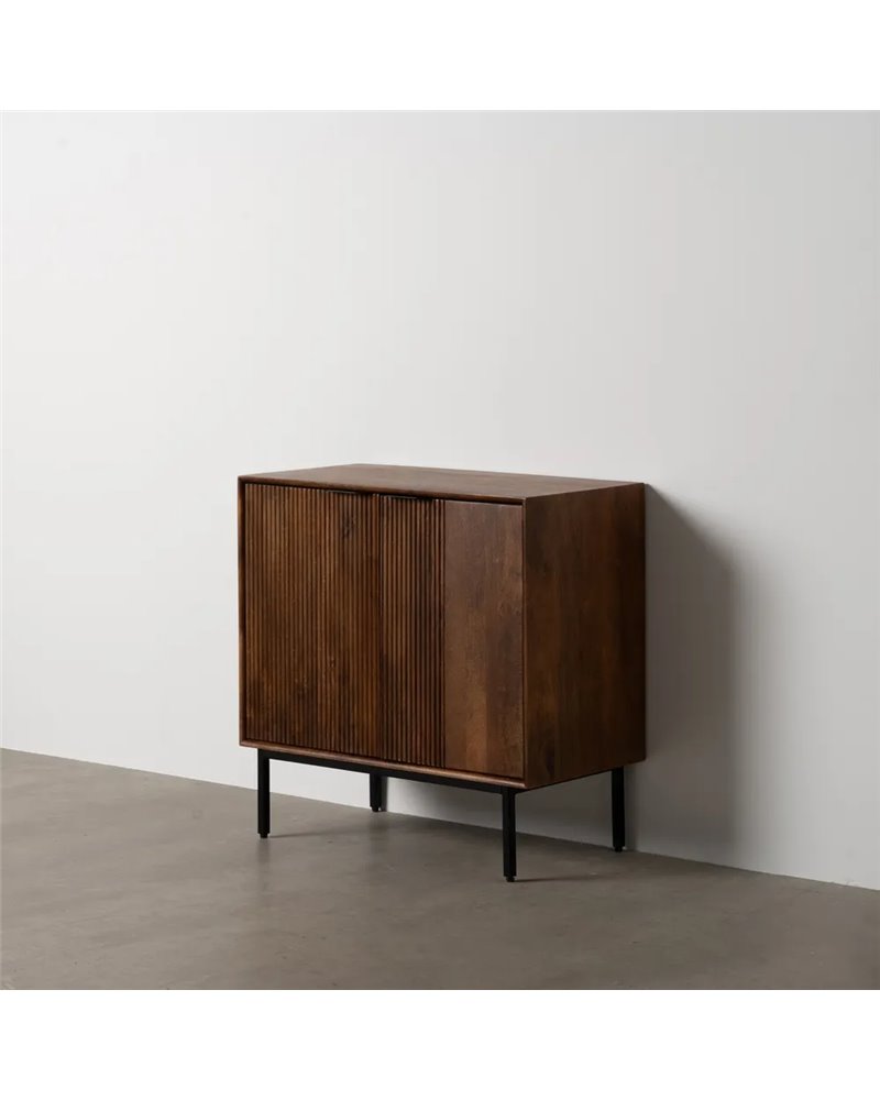 MUEBLE AUXILIAR MADERA DE MANGO SALÓN 80 X 40 X 80 CM