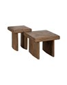 MESA AUXILIAR MARRÓN MADERA DE MANGO 45 X 45 X 50 CM