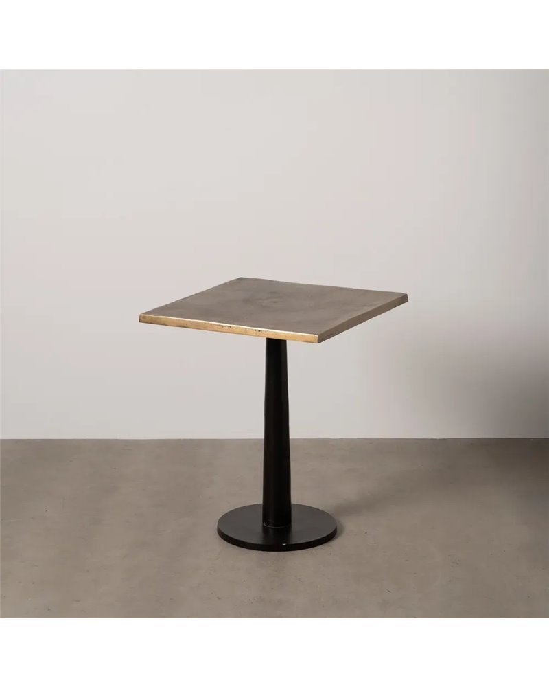 MESA AUXILIAR ALUMINIO SALÓN 60 X 60 X 73 CM