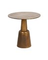 MESA AUXILIAR COBRE ALUMINIO SALÓN 73 X 73 X 73 CM