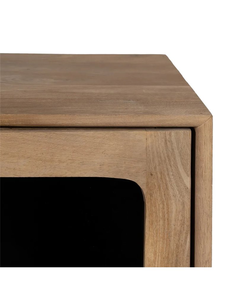 MUEBLE AUXILIAR NATURAL MADERA DE MANGO 81 X 41 X 83 CM