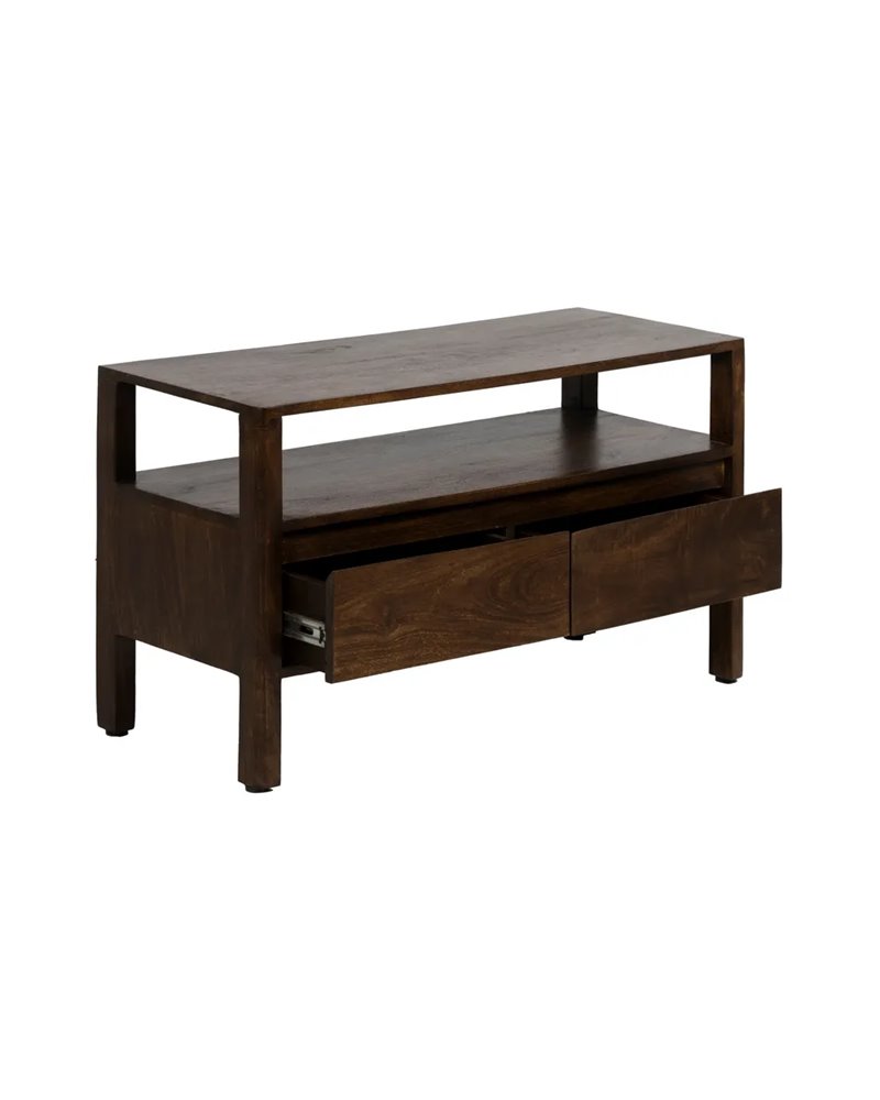 MUEBLE AUXILIAR MARRÓN MADERA DE MANGO 97 X 40 X 55 CM