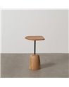 MESA AUXILIAR NATURAL MADERA DE ACACIA 35 X 35 X 55 CM