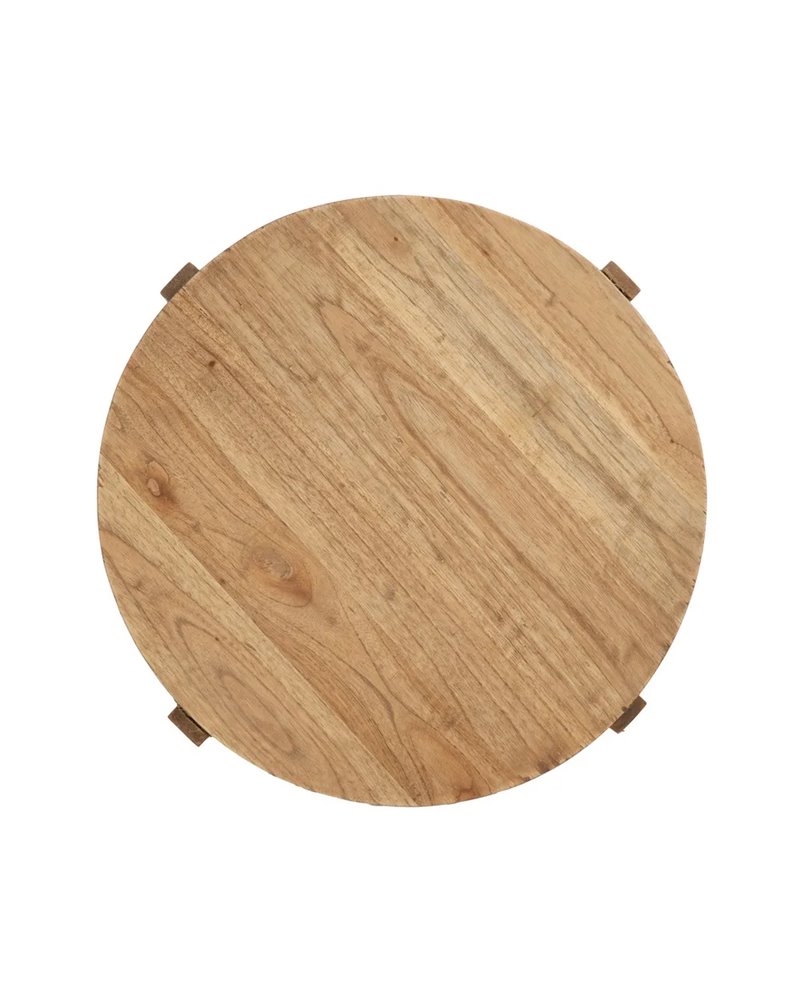 MESA AUXILIAR NATURAL MADERA MINDI SALÓN 40 X 40 X 45 CM