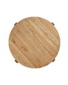 MESA AUXILIAR NATURAL MADERA MINDI SALÓN 40 X 40 X 45 CM
