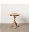 MESA AUXILIAR NATURAL MADERA MINDI SALÓN 50 X 50 X 64 CM