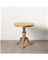 MESA AUXILIAR NATURAL MADERA MINDI SALÓN 70 X 70 X 77 CM