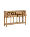 CONSOLA NATURAL MADERA MINDI ENTRADA 120 X 30 X 80 CM