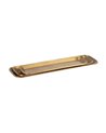 S/3 BANDEJA ORO VIEJO METAL DECORACIÓN 48,30 X 14 CM