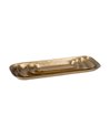 S/4 BANDEJA ORO VIEJO METAL DECORACIÓN 47,60 X 18,40 CM