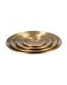S/4 BANDEJA ORO VIEJO METAL DECORACIÓN 47,60 X 47,60 CM
