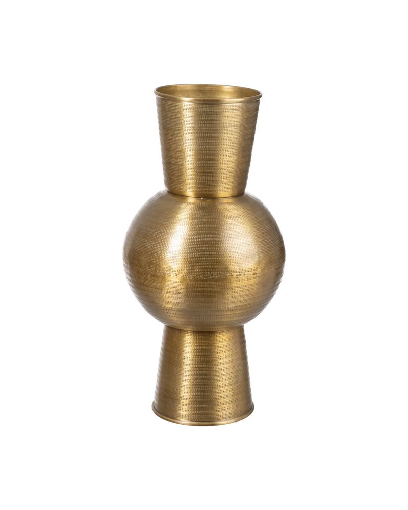 JARRÓN ORO VIEJO METAL DECORACIÓN 25,40 X 25,40 X 50,80 CM JARRÓN ORO VIEJO METAL DECORACIÓN 25,40 X 25,40 X 50,80 CM