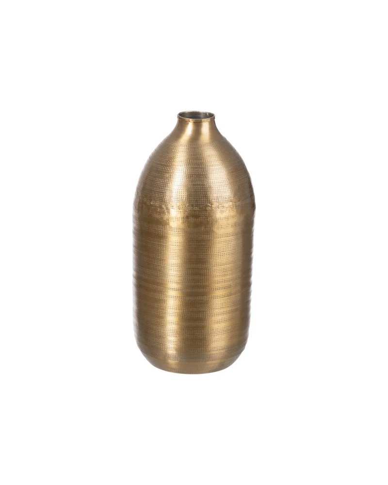 JARRÓN ORO VIEJO METAL DECORACIÓN 16,50 X 16,50 X 35,50 CM JARRÓN ORO VIEJO METAL DECORACIÓN 16,50 X 16,50 X 35,50 CM