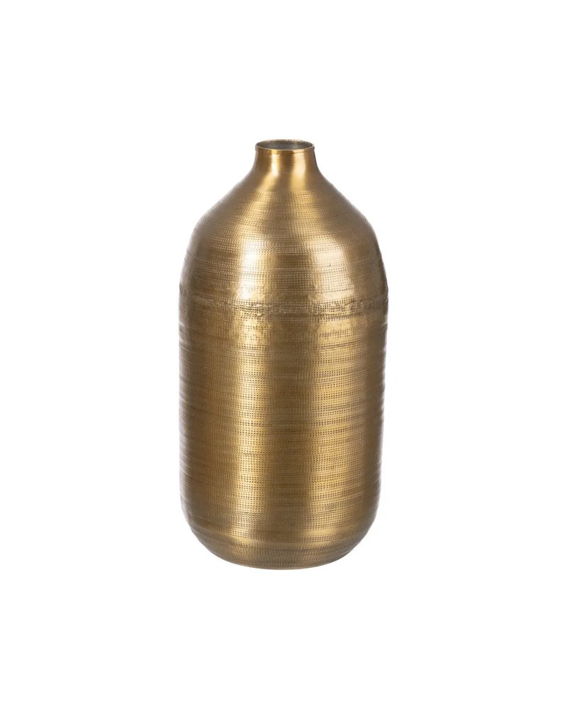 JARRÓN ORO VIEJO METAL DECORACIÓN 19,70 X 19,70 X 41,30 CM JARRÓN ORO VIEJO METAL DECORACIÓN 19,70 X 19,70 X 41,30 CM