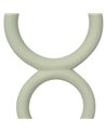 PORTAVELAS VERDE CLARO METAL 9 X 7 X 32 CM