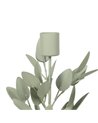 PORTAVELAS HOJAS METAL 8 X 8 X 29 CM