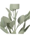 PORTAVELAS HOJAS METAL 8 X 8 X 29 CM