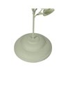 PORTAVELAS HOJAS METAL 8 X 8 X 29 CM