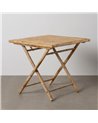 MESA AUXILIAR NATURAL BAMBÚ 80 X 80 X 75 CM