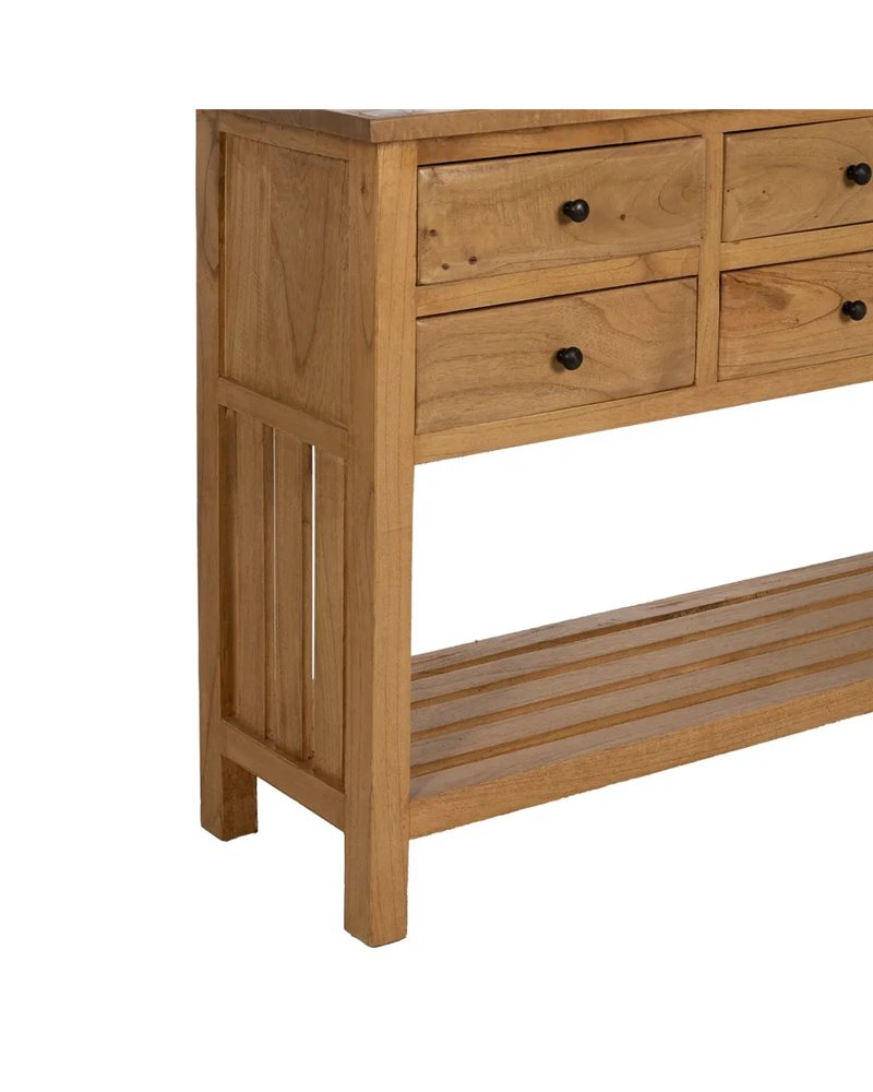 CONSOLA NATURAL MADERA MINDI ENTRADA 130 X 35 X 85 CM