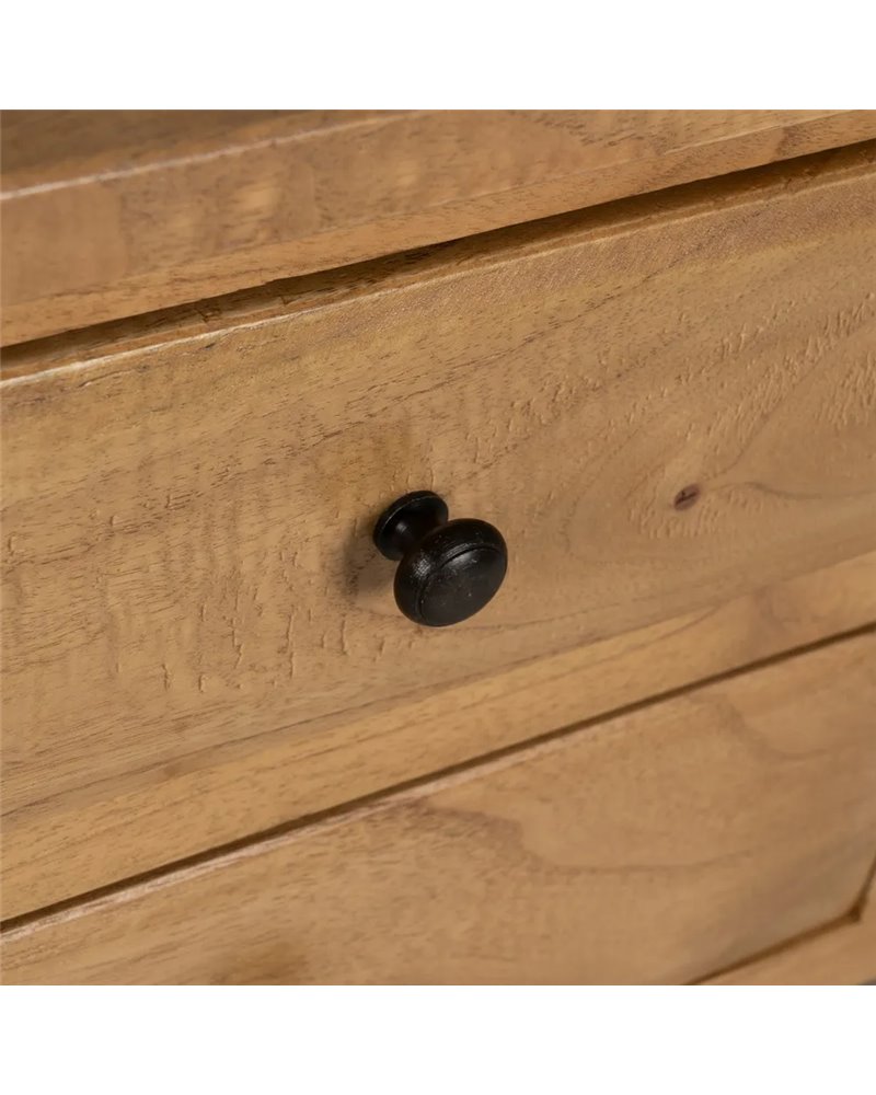 CONSOLA NATURAL MADERA MINDI ENTRADA 130 X 35 X 85 CM