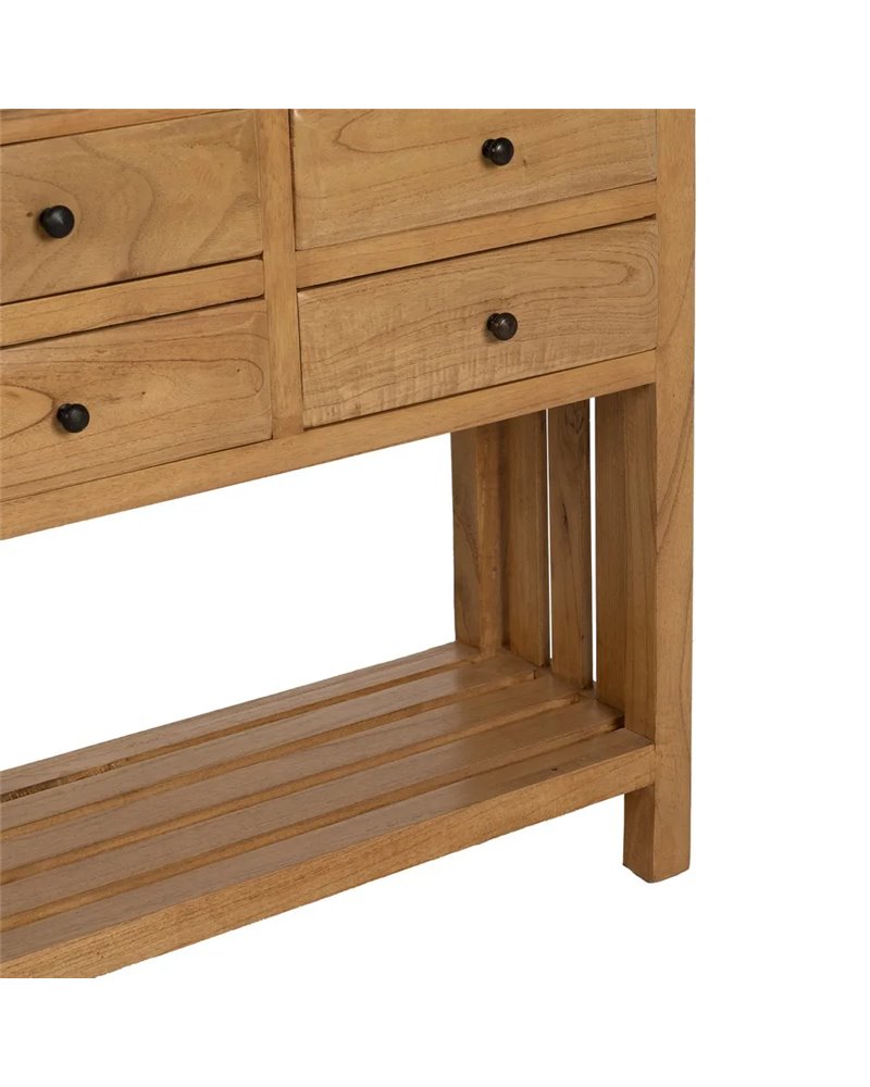CONSOLA NATURAL MADERA MINDI ENTRADA 130 X 35 X 85 CM