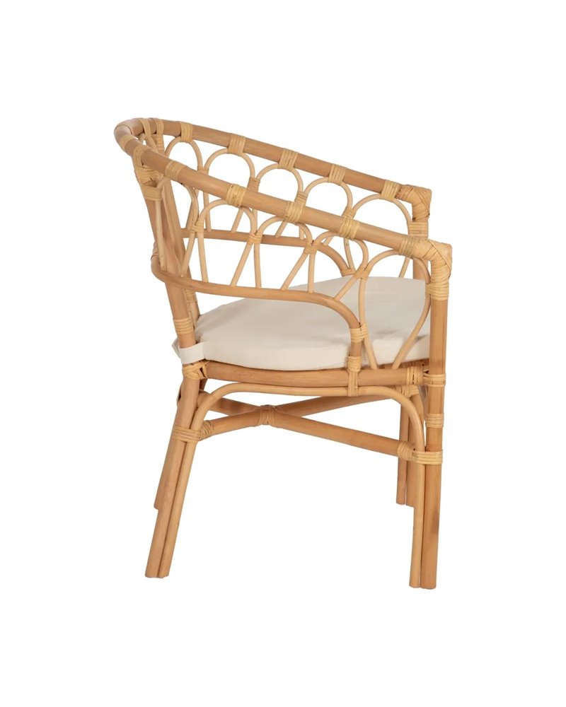 SILLA NATURAL RATÁN SALÓN 58 X 59 X 78 CM