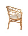 SILLA NATURAL RATÁN SALÓN 58 X 59 X 78 CM