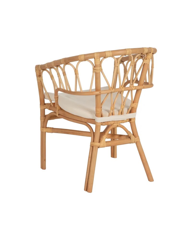 SILLA NATURAL RATÁN SALÓN 58 X 59 X 78 CM