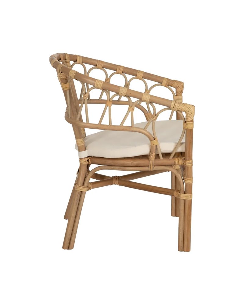 SILLA MIEL RATÁN SALÓN 58 X 59 X 78 CM